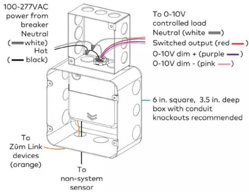 Crestron ZUMLINK-US-HALLWAY-DLS-RLY - NOTES: - 9