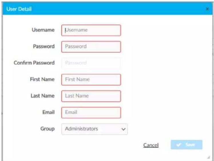 Crestron ZUMLINK-US-HALLWAY-DLS-RLY - Create a New User - 1