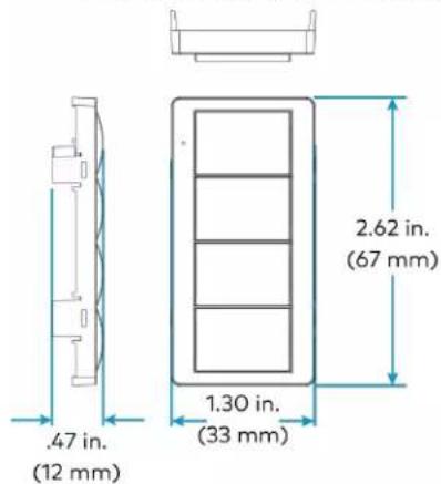 Crestron ZUMLINK-US-HALLWAY-DLS-RLY - Dimension Drawings - 2