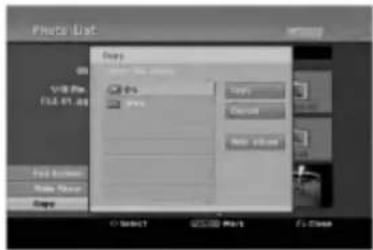 LG DR199H - Copying a JPEG file(s) from a disc to a memory card - 1