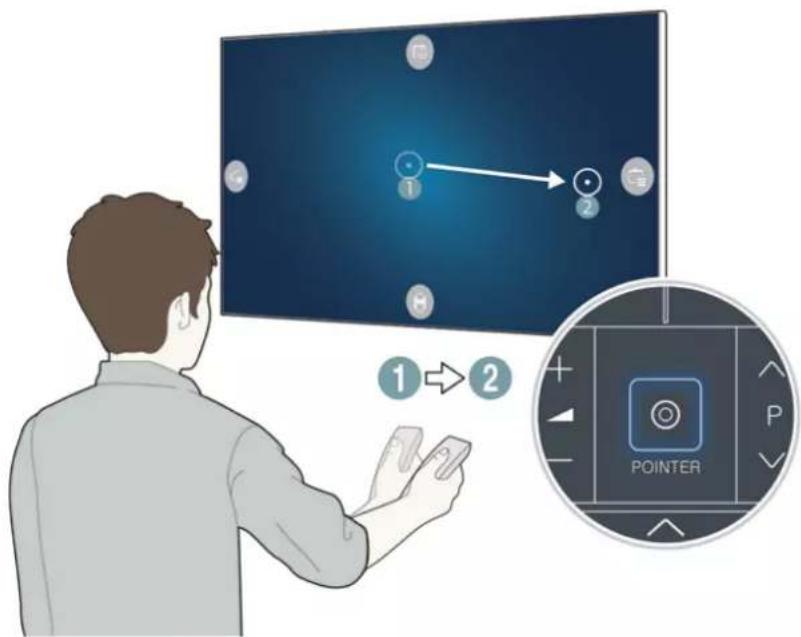 SAMSUNG UA48JU6670U - Operating the TV with the POINTER button - 1