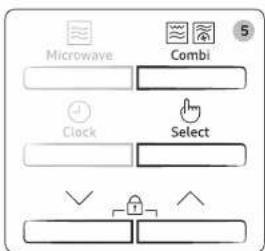 SAMSUNG MC28H5025VC - Using the manual crusty cook function - 2