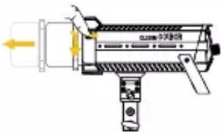 COLBOR CL330M - Removal of lamp cap protection cover - 1