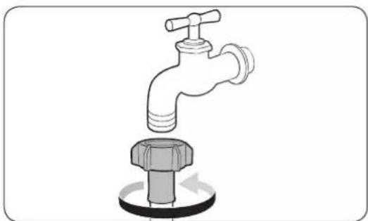 SAMSUNG WW60M206KMA - STEP 5 Connect the water hose - 6