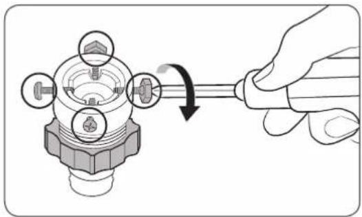 SAMSUNG WW60M206KMA - STEP 5 Connect the water hose - 2