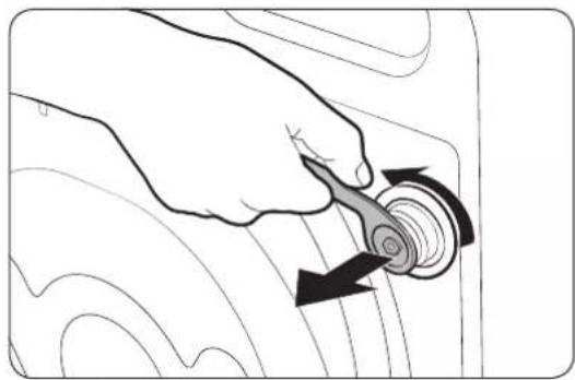 SAMSUNG WW60M206KMA - STEP 3 Remove the shipping bolts - 1