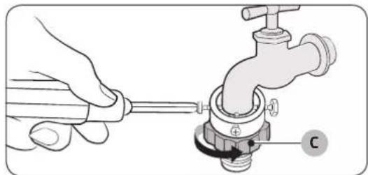 SAMSUNG WW60M206KMA - STEP 5 Connect the water hose - 4