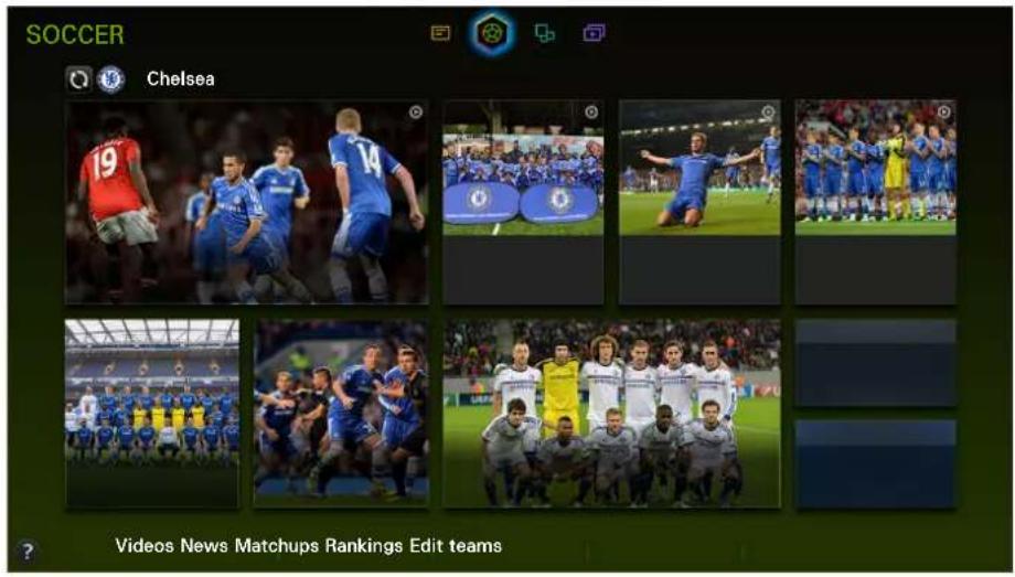 SAMSUNG UN48H8000AH - Using the SOCCER Panel - 1
