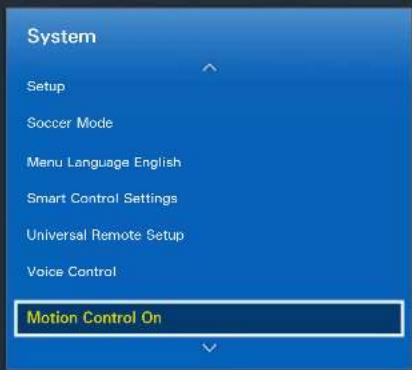SAMSUNG UN48H8000AH - Setting up Motion Control - 1