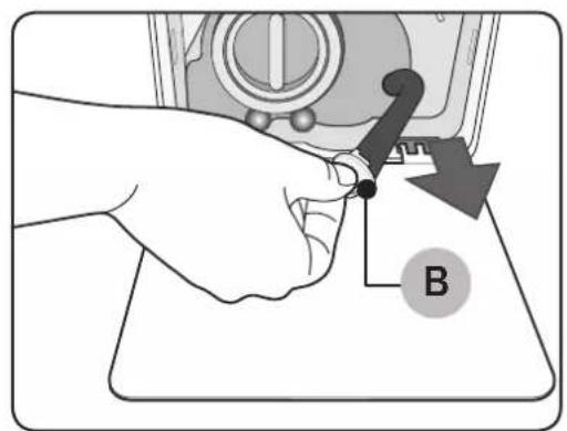 SAMSUNG WW80J42G0BX - Emergency drain - 2
