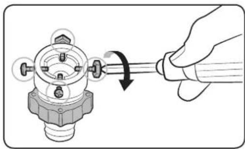 SAMSUNG WW80J42G0BX - Connect the water hose to the water tap. - 1