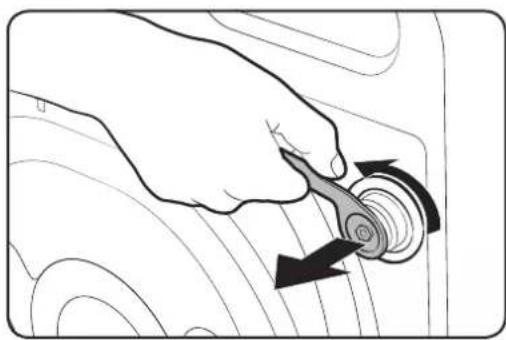 SAMSUNG WW80J42G0BX - STEP 2 Remove the shipping bolts - 1