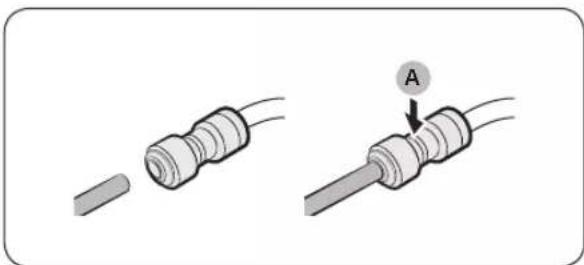 SAMSUNG RS72A50C1M9 - Reconnect the water hoses - 1