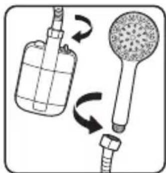 Diagram illustrating a mechanical device with labeled parts and rotation arrows indicating motion.