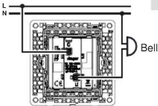 HAGER WGCXL111BEG - Connecting the device - 2