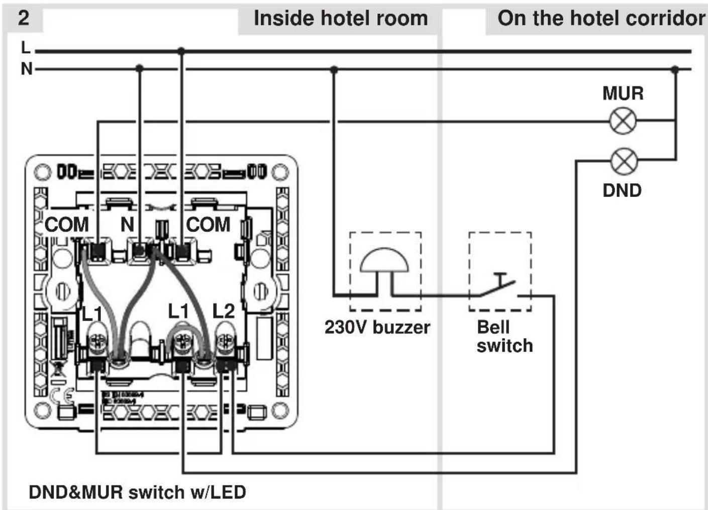 HAGER WGCXHDCEG - Connecting the device - 1