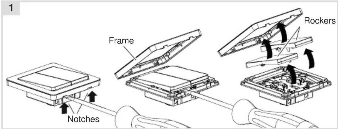 HAGER WGCR121P - Preparing the device for installation - 1