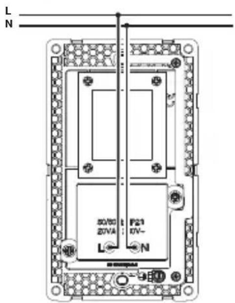 HAGER WGCXHSRKB - Connecting the device - 1