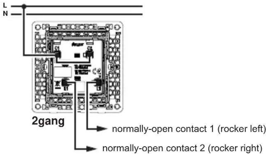 HAGER WGCXR111PNB - Connecting the device - 5