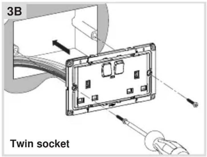 HAGER WGCXS213SNB - Installing the device into the wall box - 2