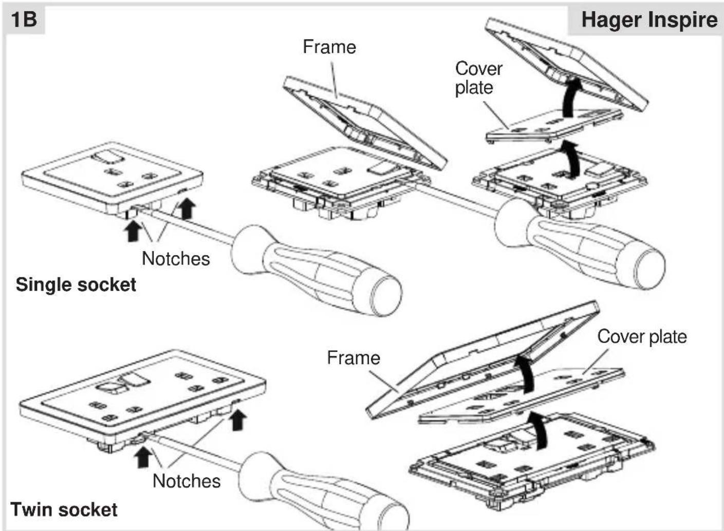 HAGER WGCXS213SNB - Preparing the device for installation - 2