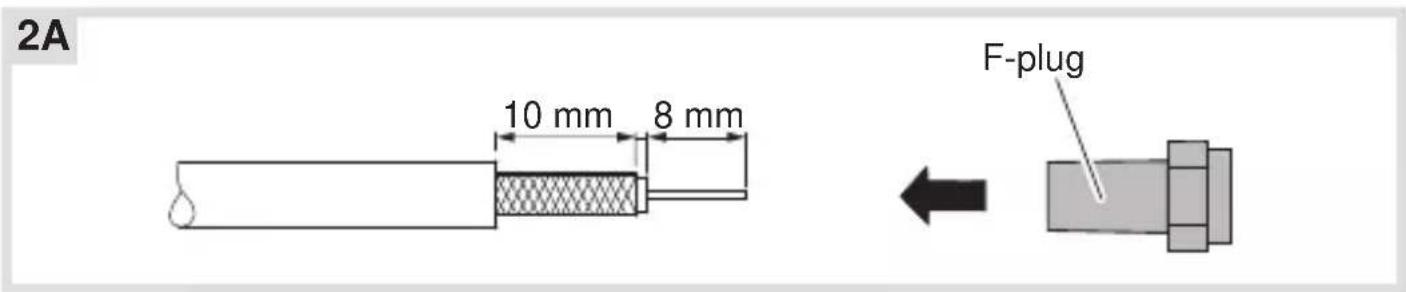 HAGER WGCXT1TVEG - Connecting the TV outlet - 1