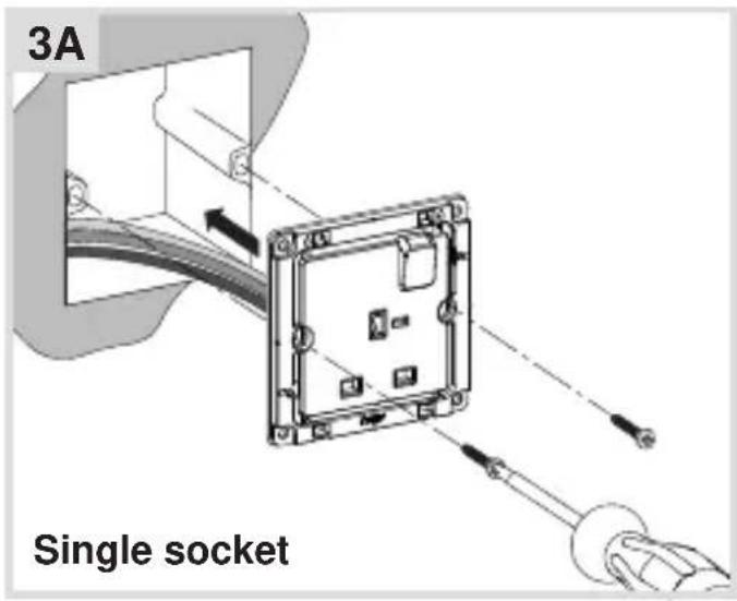 HAGER WGCXS213SAS - Installing the device into the wall box - 1