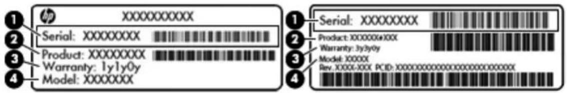 HP 15-ac128ds - Labels - 2
