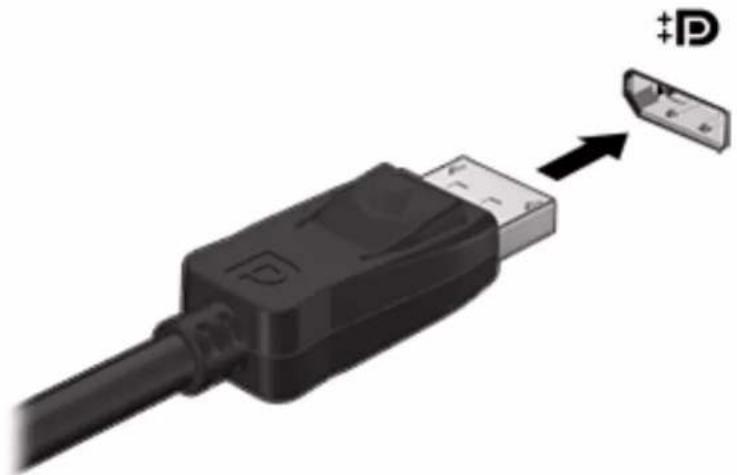 HP 15-ac128ds - Connecting digital display devices using a Dual-Mode DisplayPort cable (select products only) - 2