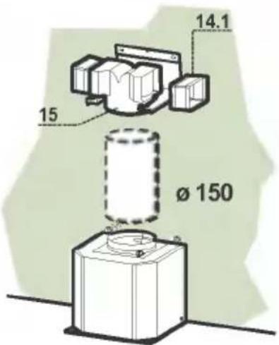LG DC6151SSA - RECIRCULATION VERSION AIR OUTLET - 3