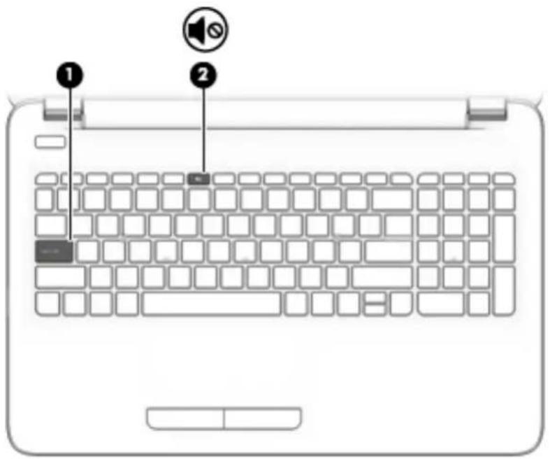 HP 15-ac138ds - Top TouchPad - 2