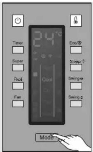IFB FastCool CI2053F323G1 - Controlling the air flow swing - 3