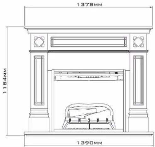 DIMPLEX OSB20C-AU - Product Dimensions - 2