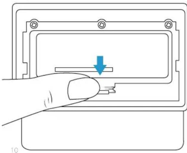 RING Solar Pathlight - Re-attach the battery cover. - 1