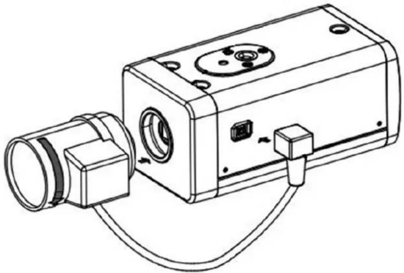 Dahua Technology HAC-HFW1230T-A-POC - Installing Lens Type 1 - 1