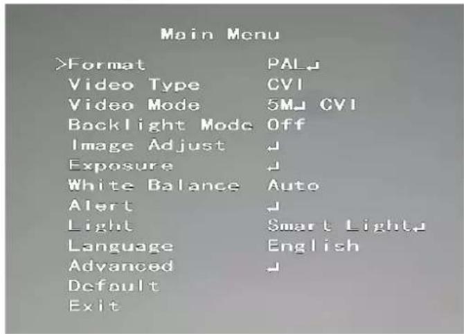 Dahua Technology HAC-HFW1220TH-I4 - Operating OSD Menu - 9