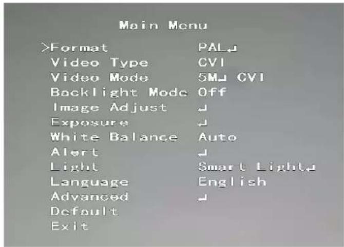 Dahua Technology HAC-HFW1230TH-I8 - Operating OSD Menu - 7