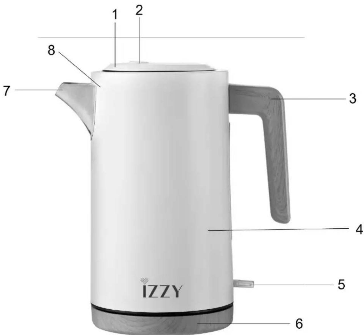 Izzy Wooden IZ-3016 - Parts of the Appliance - 1