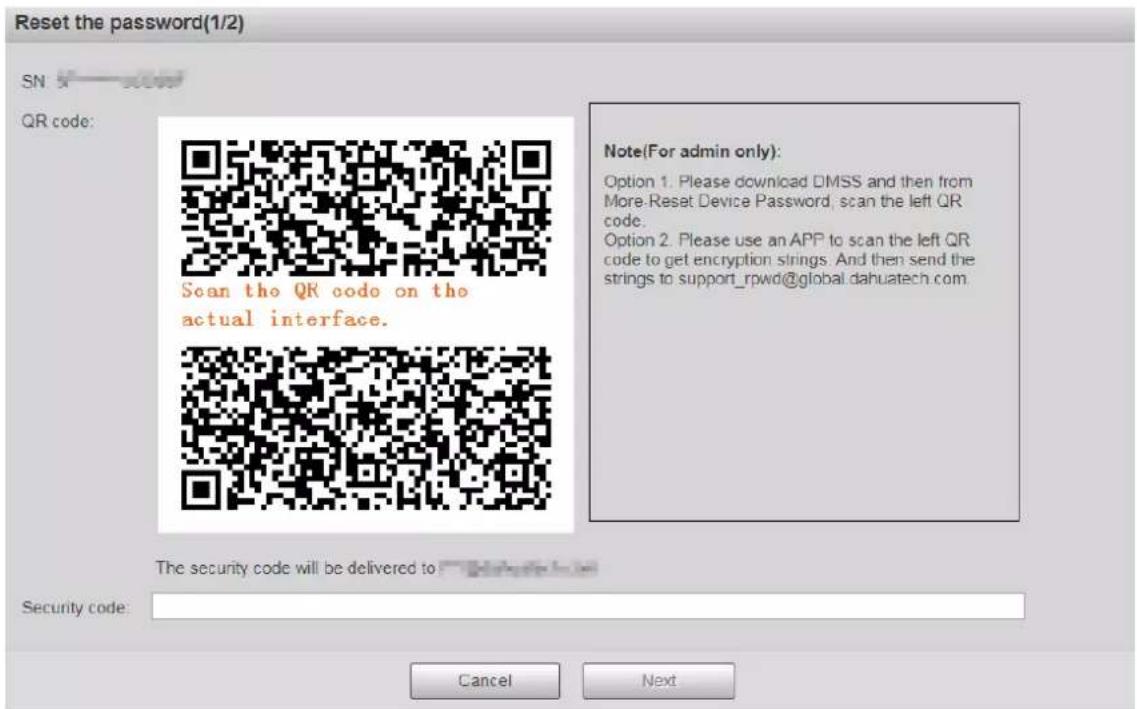 Dahua Technology PTZ85260-HNF-WA-FL - Resetting Password - 4