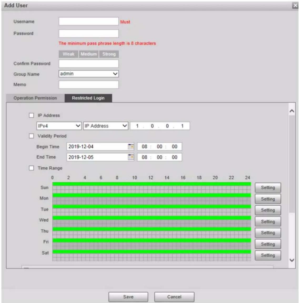 Dahua Technology PTZ85260-HNF-WA-FL - Adding Users - 3