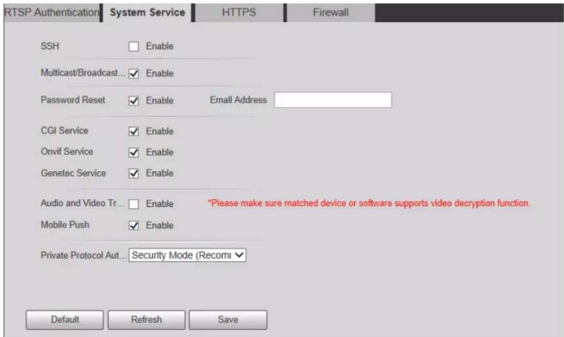 Dahua Technology PTZ85260-HNF-WA-FL - System Service - 1