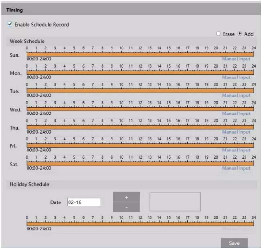 Speco Technologies O4BLP2M - - Schedule Recording Settings - 2
