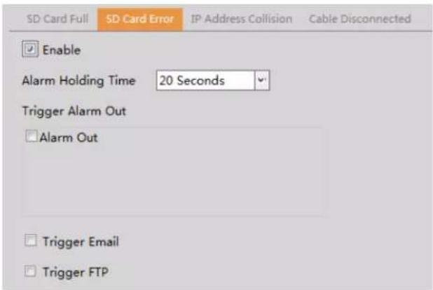 Speco Technologies O4BLP2M - - SD Card Error - 1