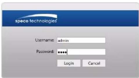 Speco Technologies O4BLP2M - Web Access and Login - 3