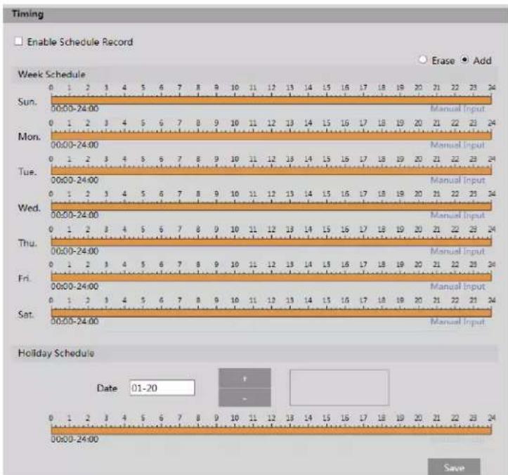 Speco Technologies O4FT2W - ● Schedule Recording Settings - 2