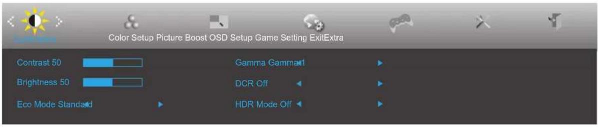 AOC Q24P2C - OSD Setting - 1