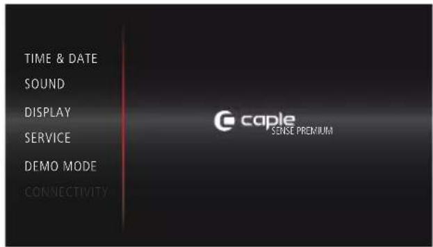 Caple C2601BS - SETTINGS MENU - 2