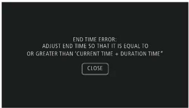 Caple C2601BS - END TIME ERROR - 2