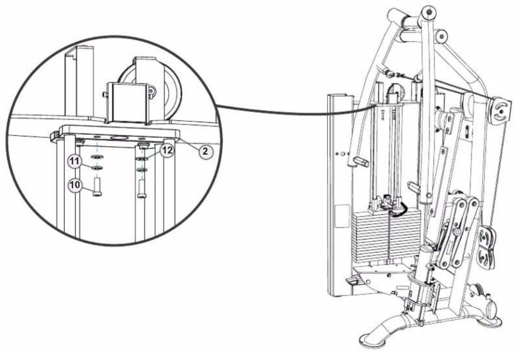 True SPL0900 - STEP 4—ATTACH WEIGHT STACK TO UPRIGHT ASSEMBLY CONTINUED - 1