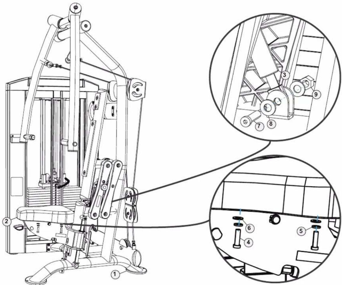 True SPL0900 - STEP 8—ATTACH PADS TO MAIN FRAME ASSEMBLY - 4